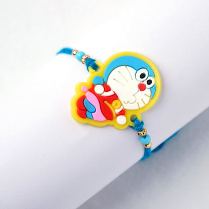 Doraemon Rakhi for Kids Brother with Complimentary Roli Chawal