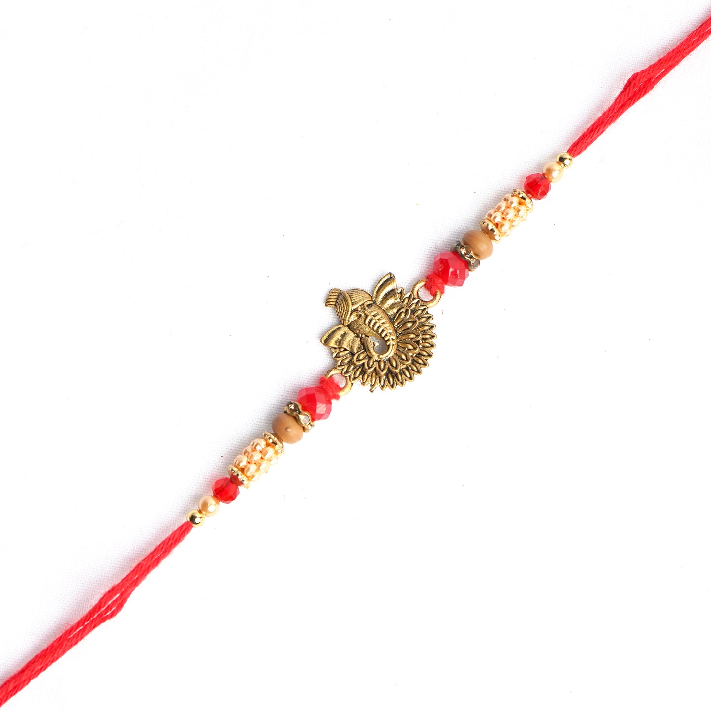 Traditional Ganesha Rakhi for Brother Complimentary Roli Chawal