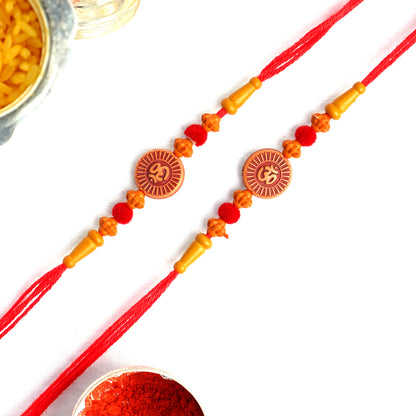 Set of 5 OM Traditional Rakhi for Brother Perfect Raksha Bandhan Gift for Brother