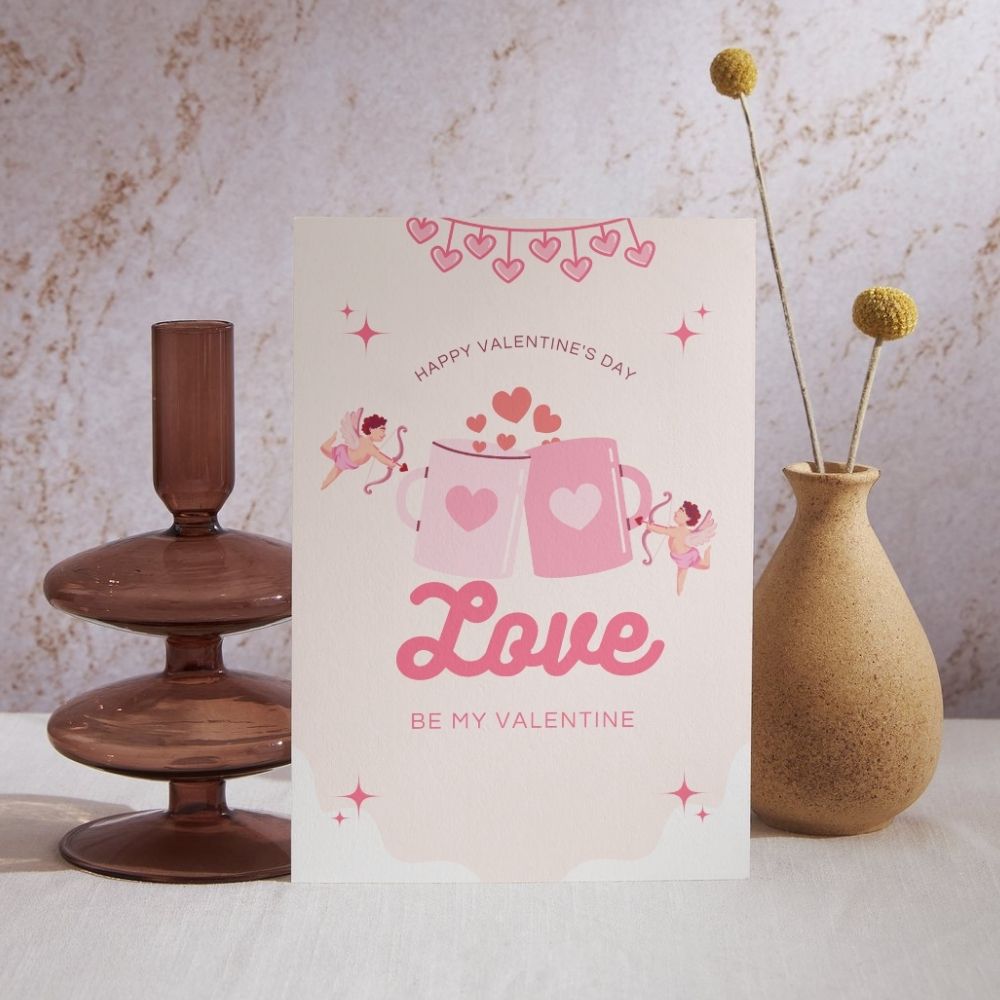 Valentine’s Day Greeting Card with Custom Message – A Special Gift for Loved Ones