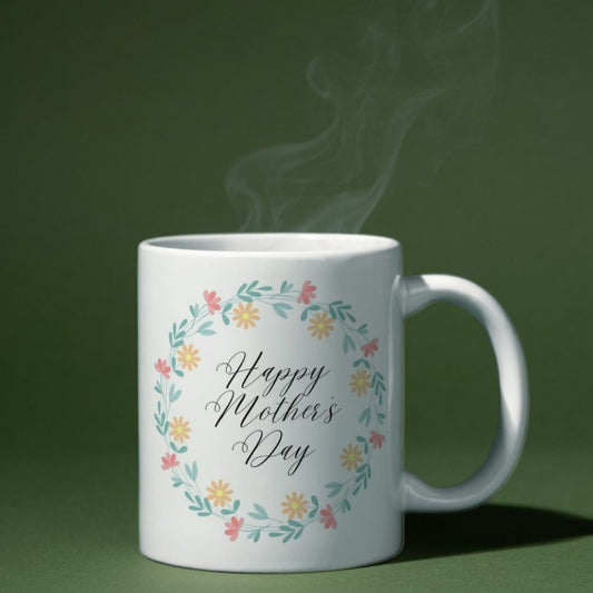 Happy Mother’s Day Celebration Ceramic Mug – 350 ML Heartfelt Gift for Mom