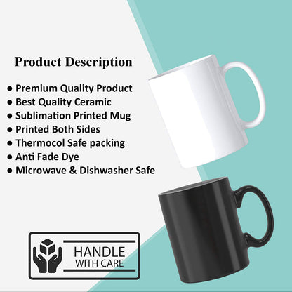 Happy Mother’s Day Mug with Heart Design – 350 ML Ceramic Gift for Mom