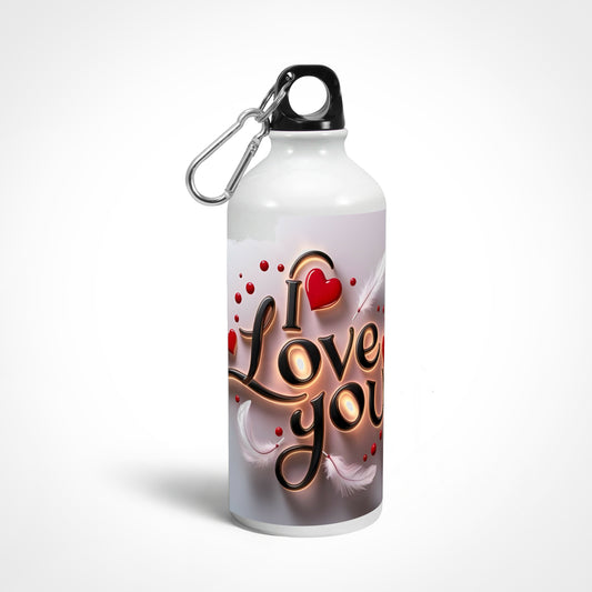 I Love You Printed Sipper Bottle