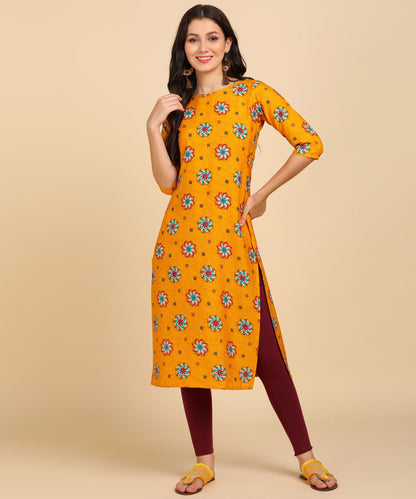 Delicate Printed American Crepe Kurti