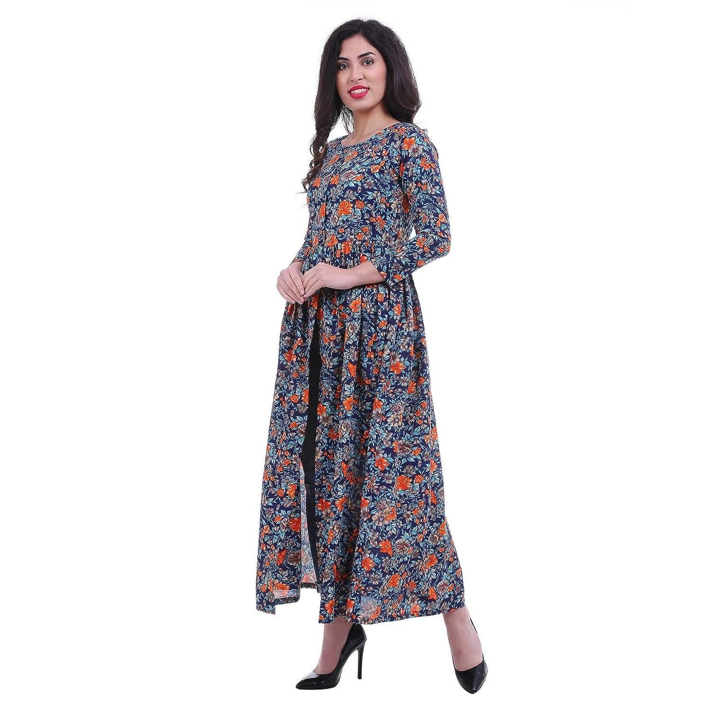 Beautiful Printed Crepe Casual Kurtis